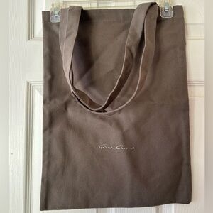 Rick Owens Taupe Canvas Tote